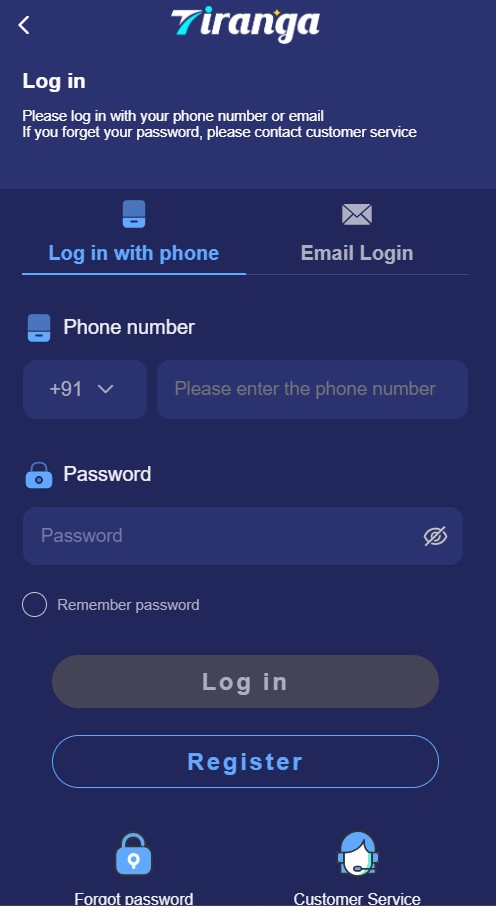 Tiranga Lottery Login